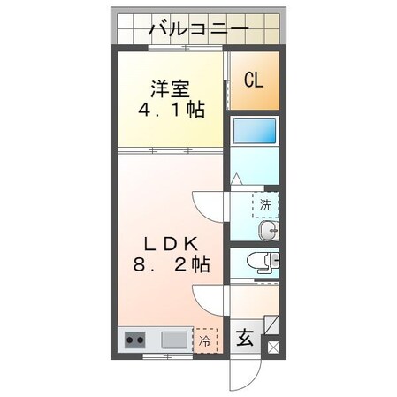 大学病院駅 徒歩6分 2階の物件間取画像